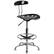 Front. Alamont Home - Bradley Contemporary Plastic Drafting Stool - Black.