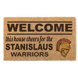 Jardine - Cal State Stanislaus Warriors 18" x 30" Welcome Doormat - Brown