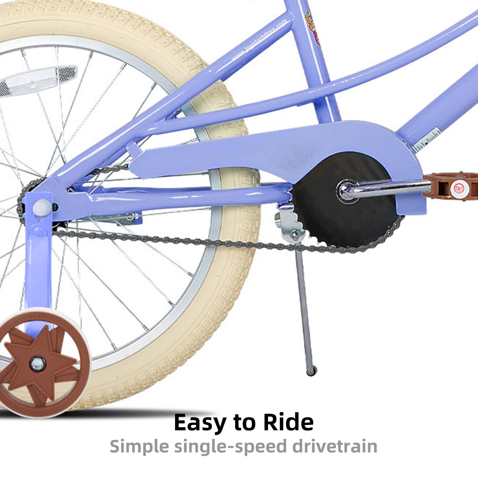 Easy to Ride  
Simple single-speed drivetrain