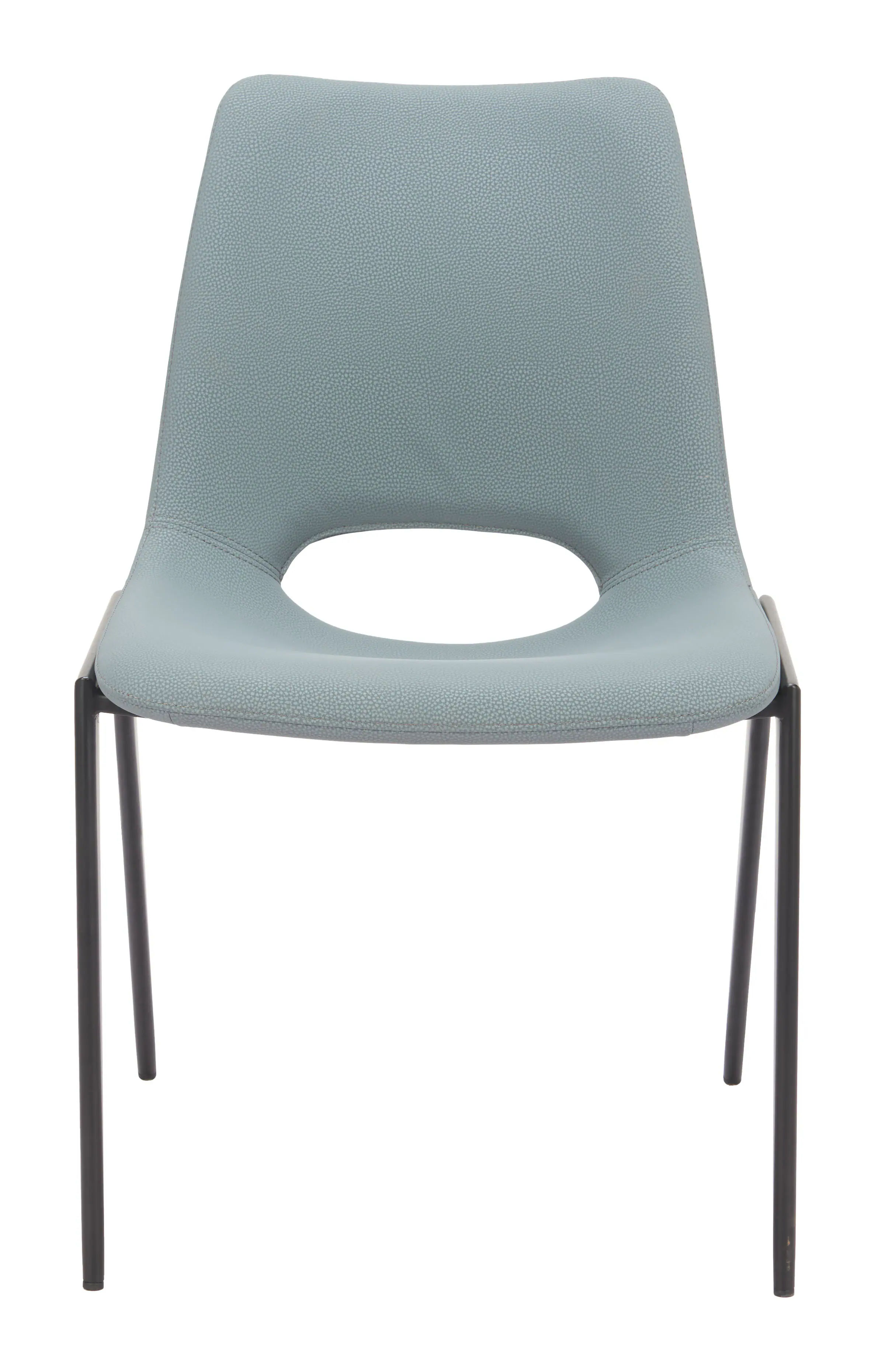 Alt View 1. Hivvago - Desi Armless Dining Chair (Set of 2) Azure Gray - Azure Gray.
