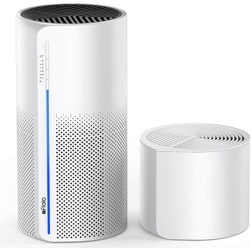 MOSZAR LLC - 2-in-1 Air Purifier & Humidifier, 3-Stage Filter, Whisper-Quiet, White