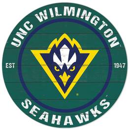 Jardine - UNC Wilmington Seahawks 20'' x 20'' Indoor/Outdoor Circle Sign - Teal