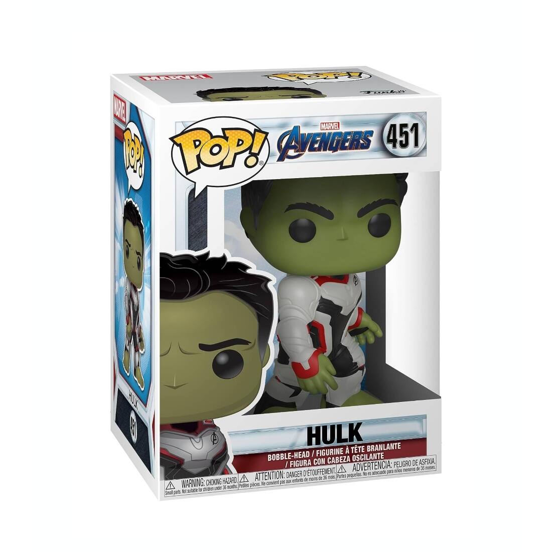 L  SDE E MARVEL AVENGERS 451  POP! F7 i  HULK FIGURINE  TTE BRANLANTE BOBBLE-HEAD ! CON CABEZA OSCILANTE ASFIXIA  FIGURA ADVERTENCIA: PELIGRO DE A  a 2 - D'ETOUFFEMENT aoing_to_s p01 ic DANGER pequeries - i HAZARO A ATTENTION: - Wt de nom a x no Pares A WARNING: CHOKING Peblec Sd 1o conert I dide ude y sads N sble a Seal Se