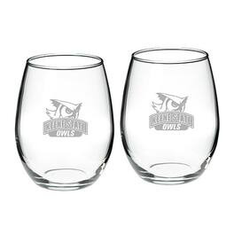 Jardine - Keene State Owls 21oz. 2-Piece Stemless Wine Glass Set - Multicolor