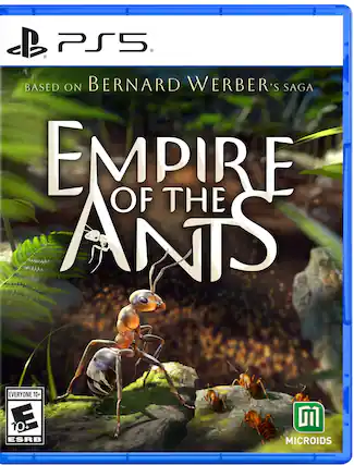 Empire of the Ants is a video game based on Bernard Werber's novel "The Ants' Saga." It is rated E10+ for everyone 10 and up, and it is developed by Microïds. - E10+ (Everyone 10+)