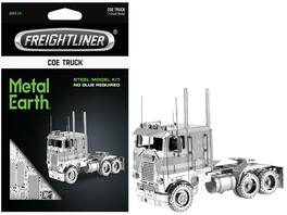 Model Kit Freightliner COE Truck (Challenging Difficulty) Steel Model by Metal Earth - Silver