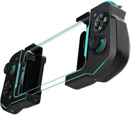 Mobile Gaming Accessory: Turtle Beach Atom Game Controller - Black and Teal for Android Phones - Multicolor