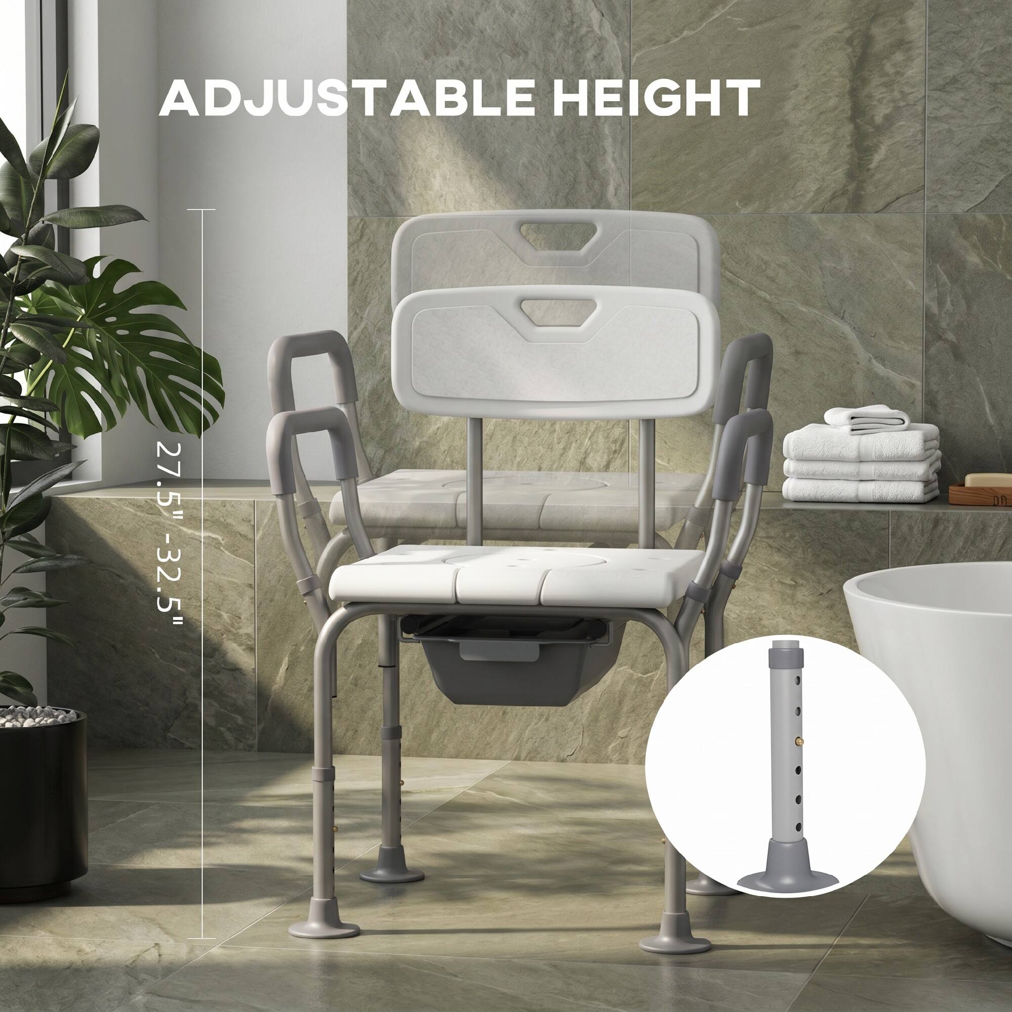ADJUSTABLE HEIGHT 27.5" - 32.5"