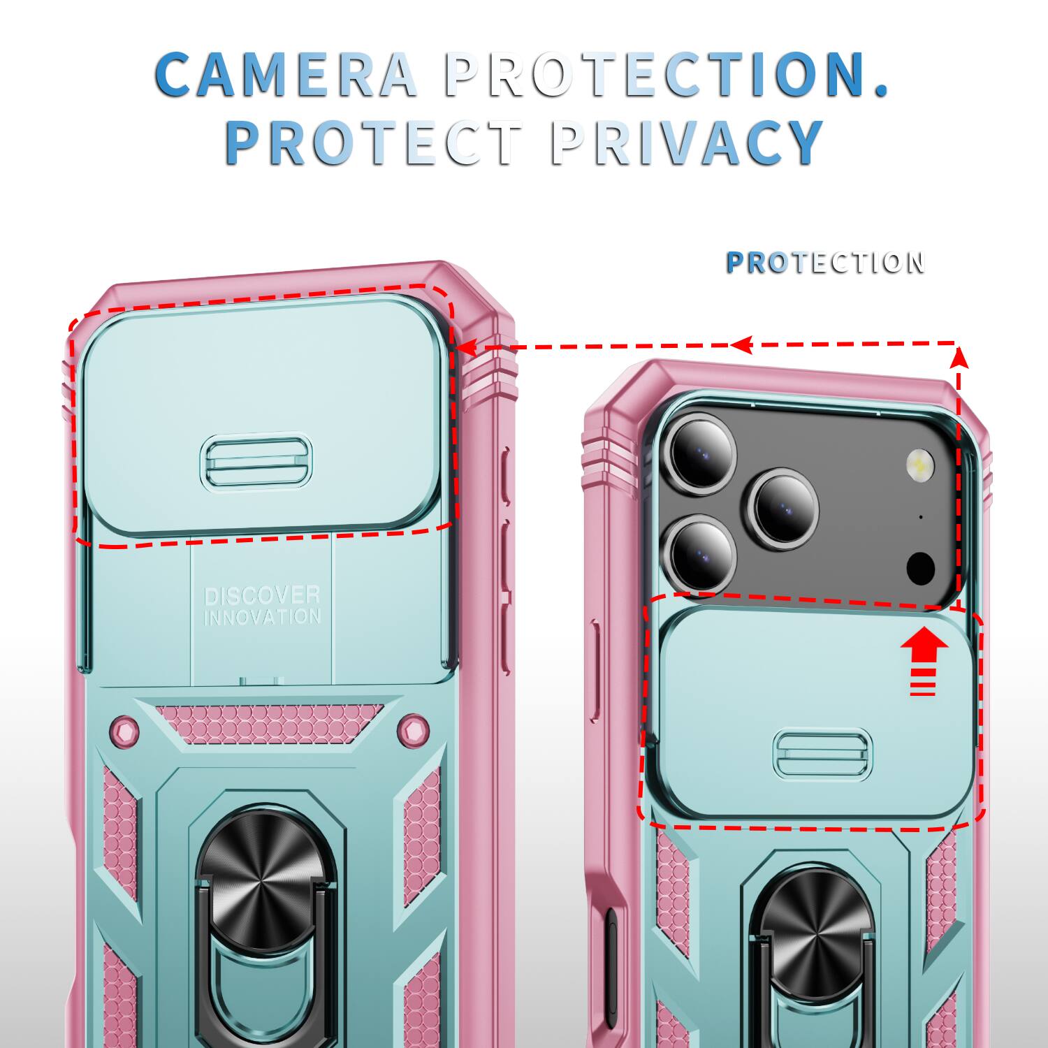 CAMERA PROTECTION. PROTECT PRIVACY. PROTECTION. DISCOVER INNOVATION