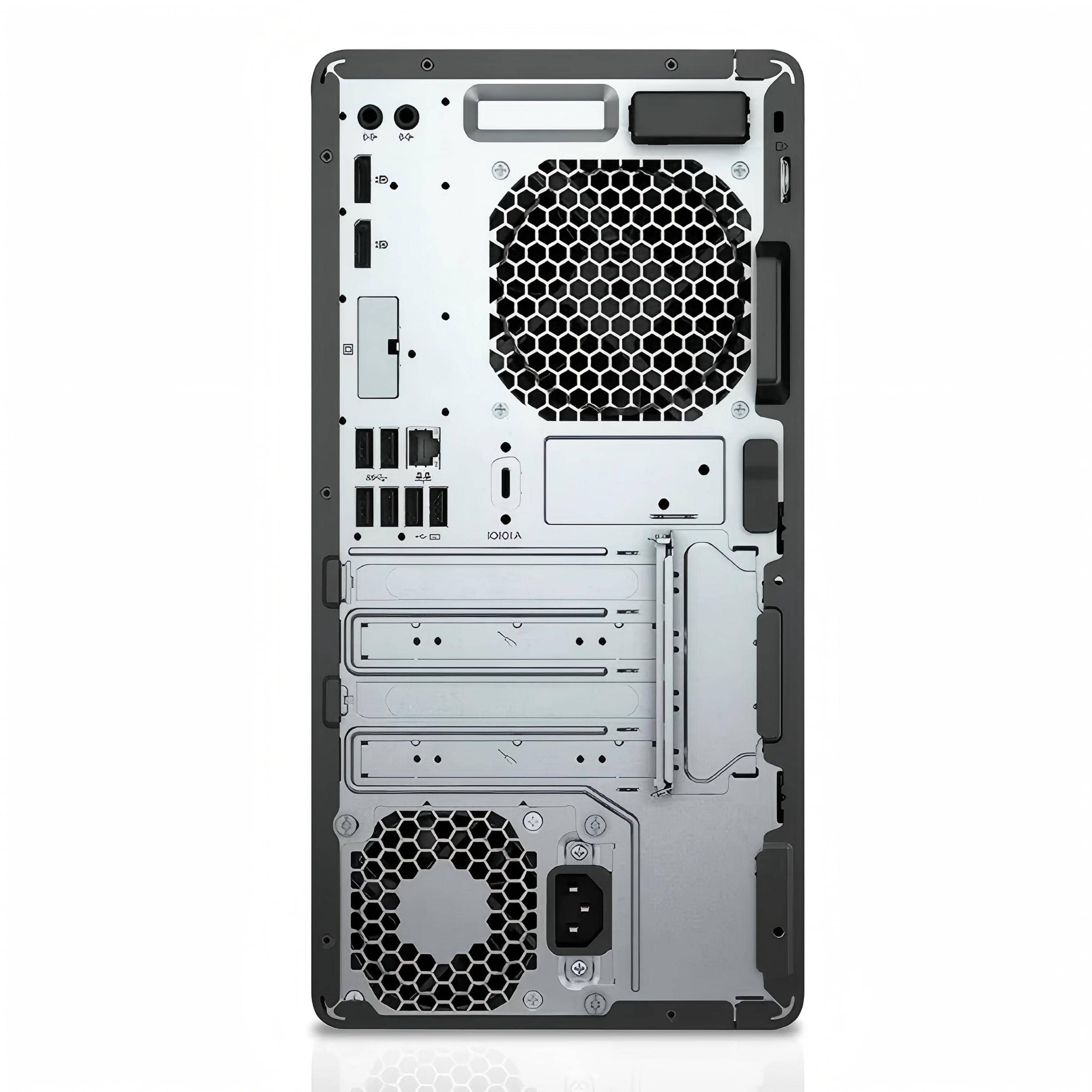 Alt View 2. HP - HP ProDesk 600G4 Tower Desktop PC, Intel Core i7-8700 up to 4.6GHz, 32GB DDR4 RAM, 1TB SSD, USB WiFi, DVDRW, Win11 Pro - Black.