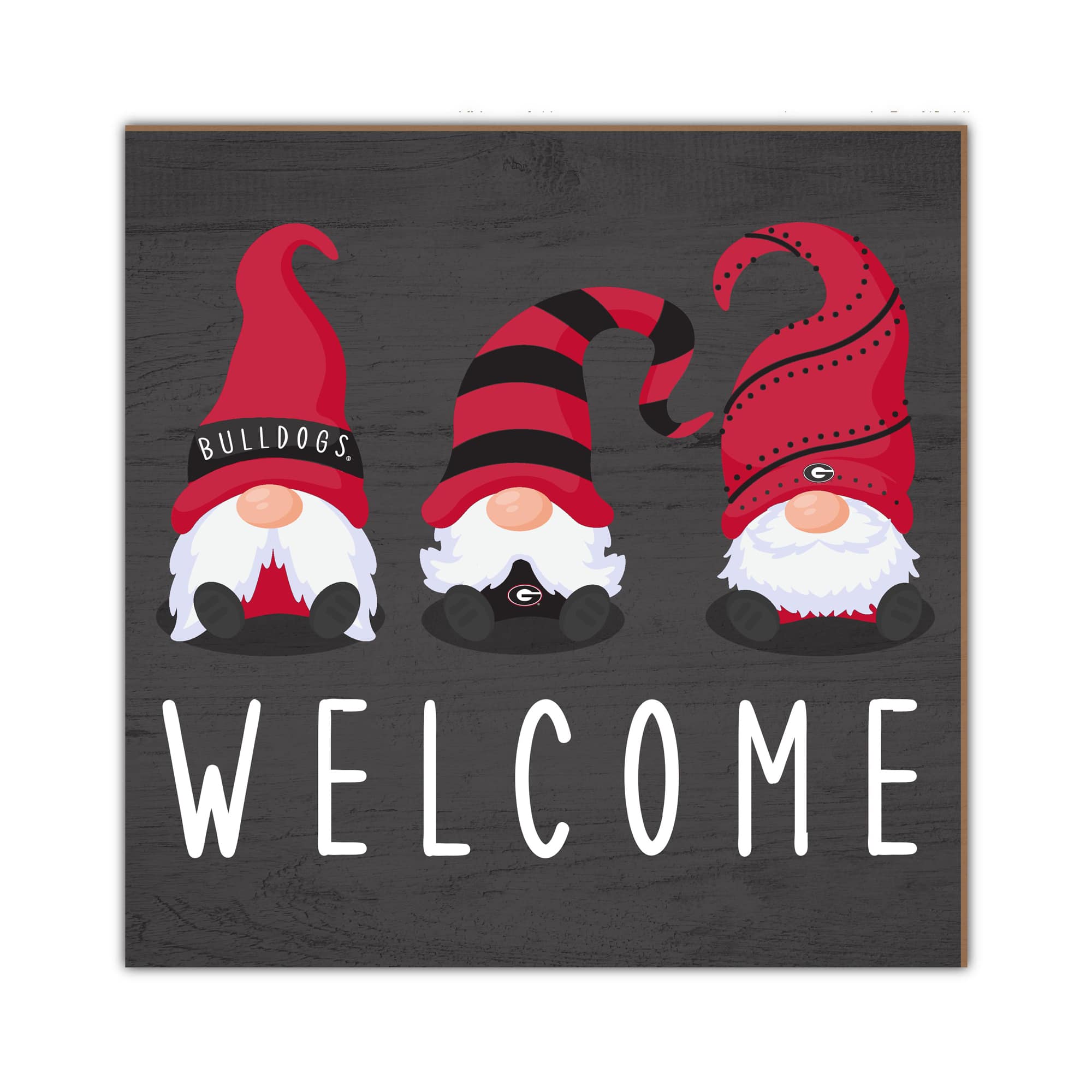 Fan Creations - Georgia Bulldogs 10'' x 10'' Welcome Gnomes Sign - Multicolor price history on PriceWatchPro
