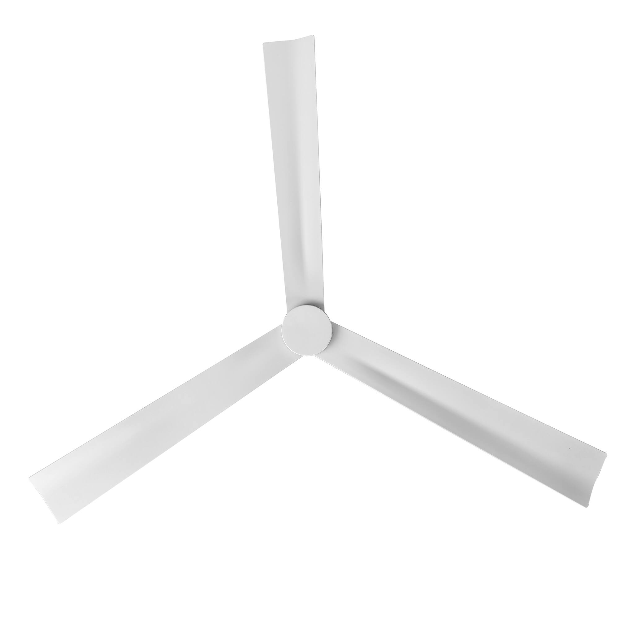 Alt View 4. Parrot Uncle - 50" Modern White Propeller Remote Control Ceiling Fan without Lights - White.