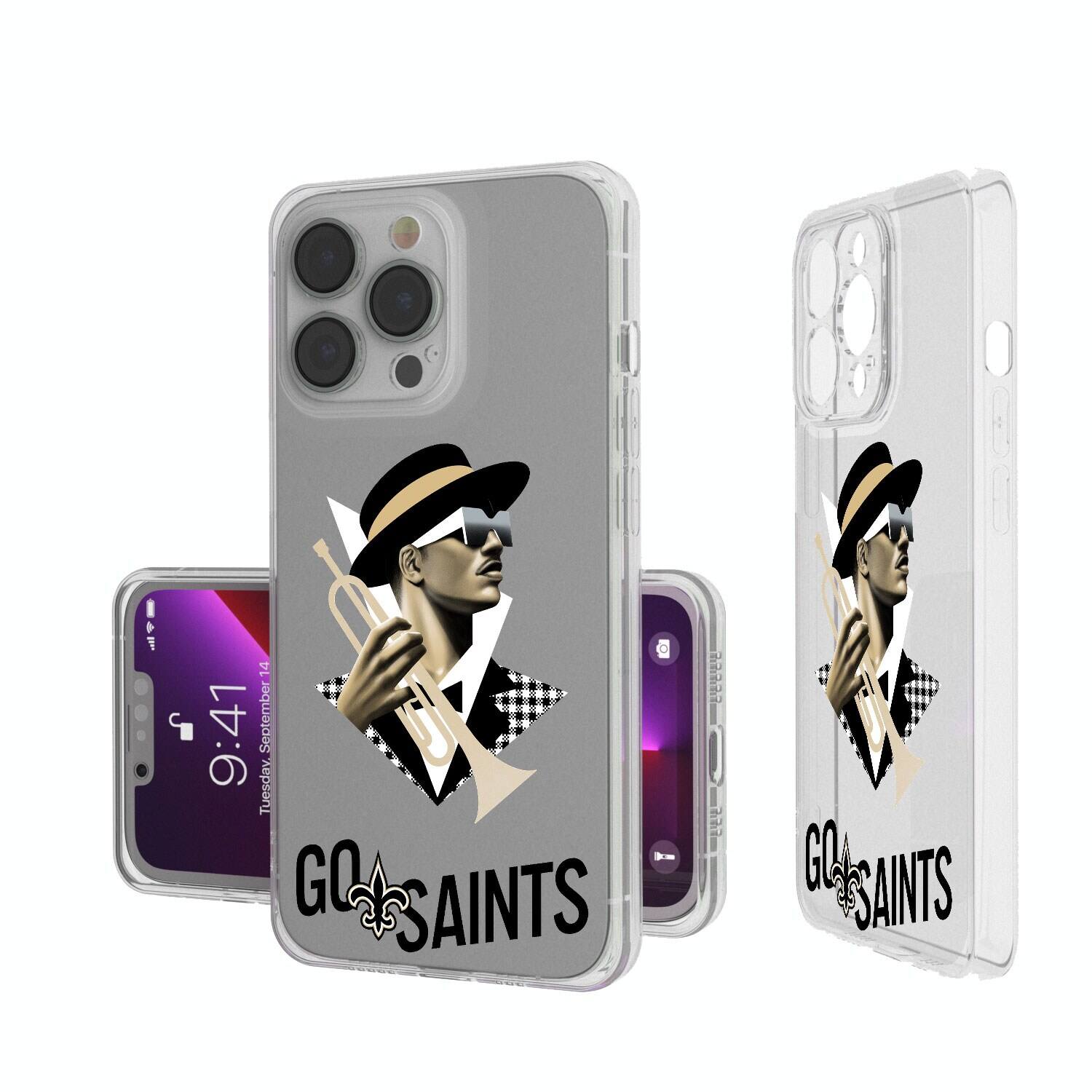Keyscaper - NFL - New Orleans Saints iPhone Clear Case - 16e - Multicolor price history on PriceWatchPro