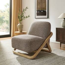 Vander Textured Fabric Accent Chair by Modway - Chestnut Earth