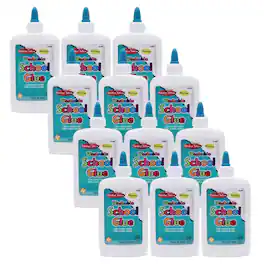 Charles Leonard - Economy Washable School Glue 8 oz Pack of 12