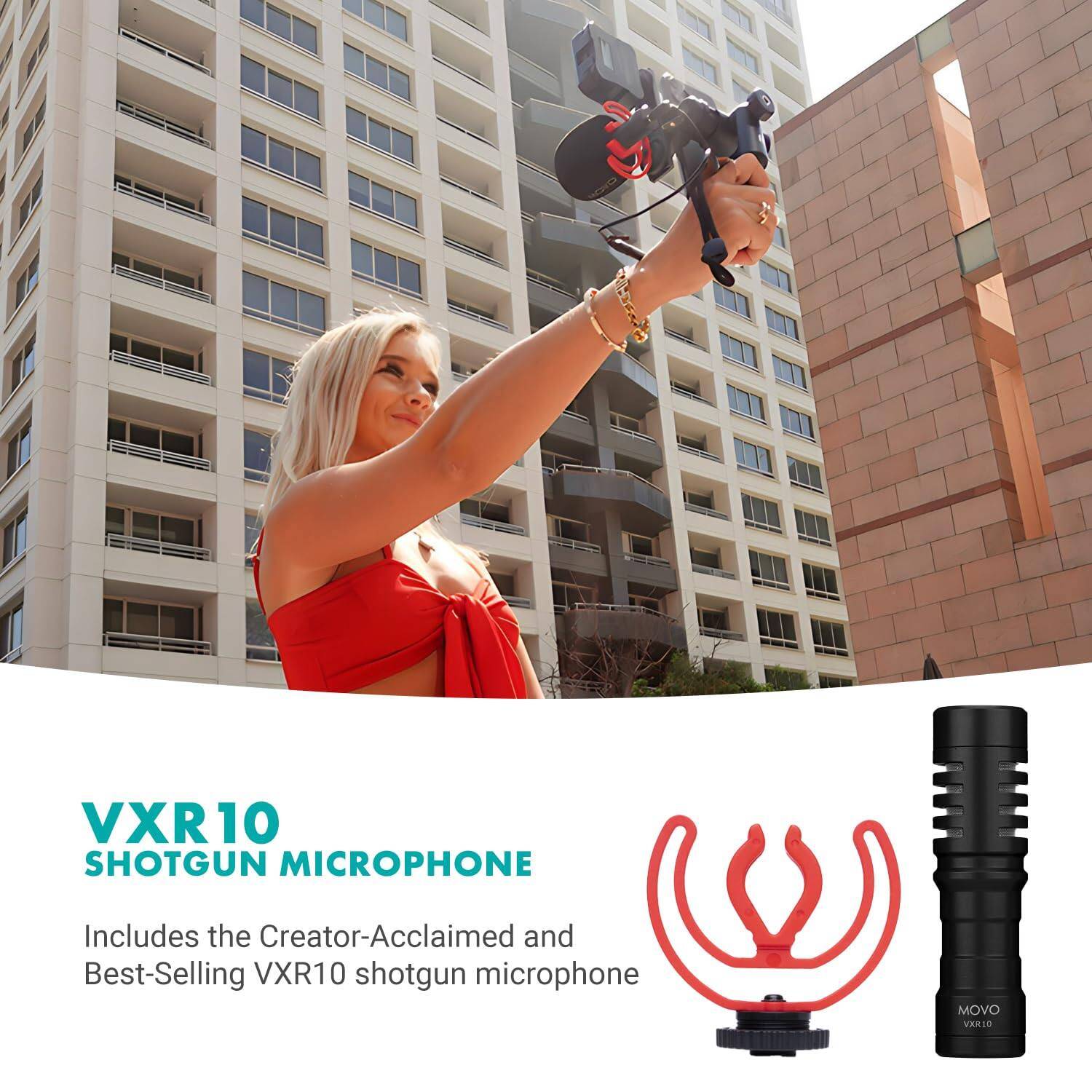 VXR10 SHOTGUN MICROPHONE

Includes the Creator-Acclaimed and Best-Selling VXR10 shotgun microphone

MOVO VXR10