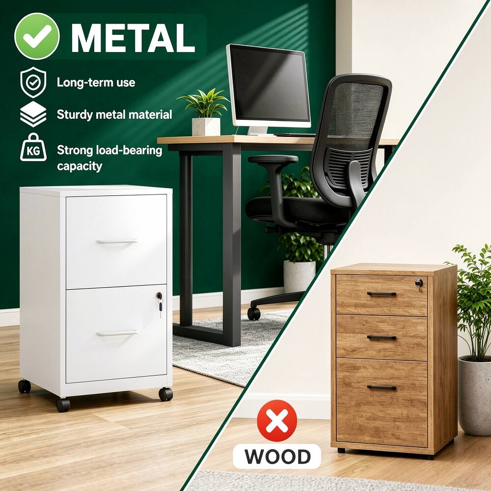 METAL
- Long-term use
- Sturdy metal material
- Strong load-bearing capacity

WOOD