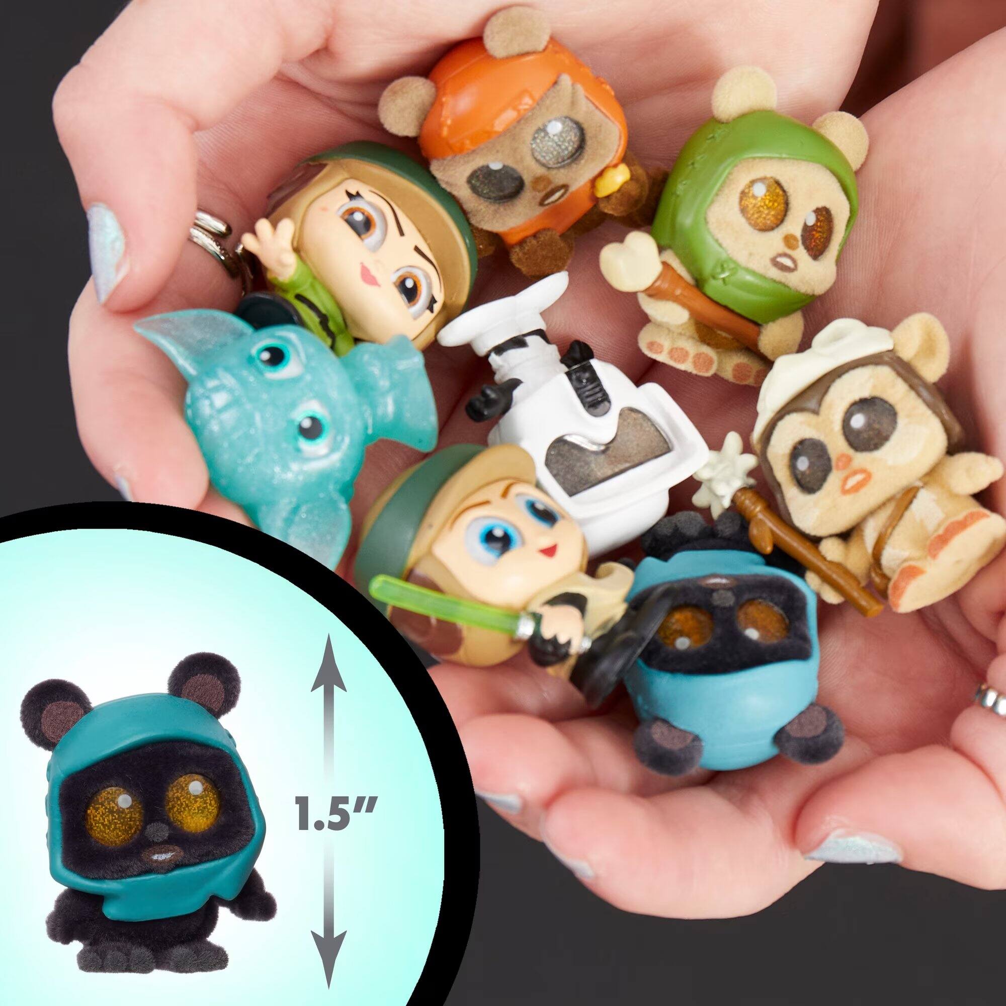 Left. Disney - STAR WARS™ Doorables Ewok Village Collection Peek, Collectible Figures, Kids Toys for Ages 5 Up by Just Play.