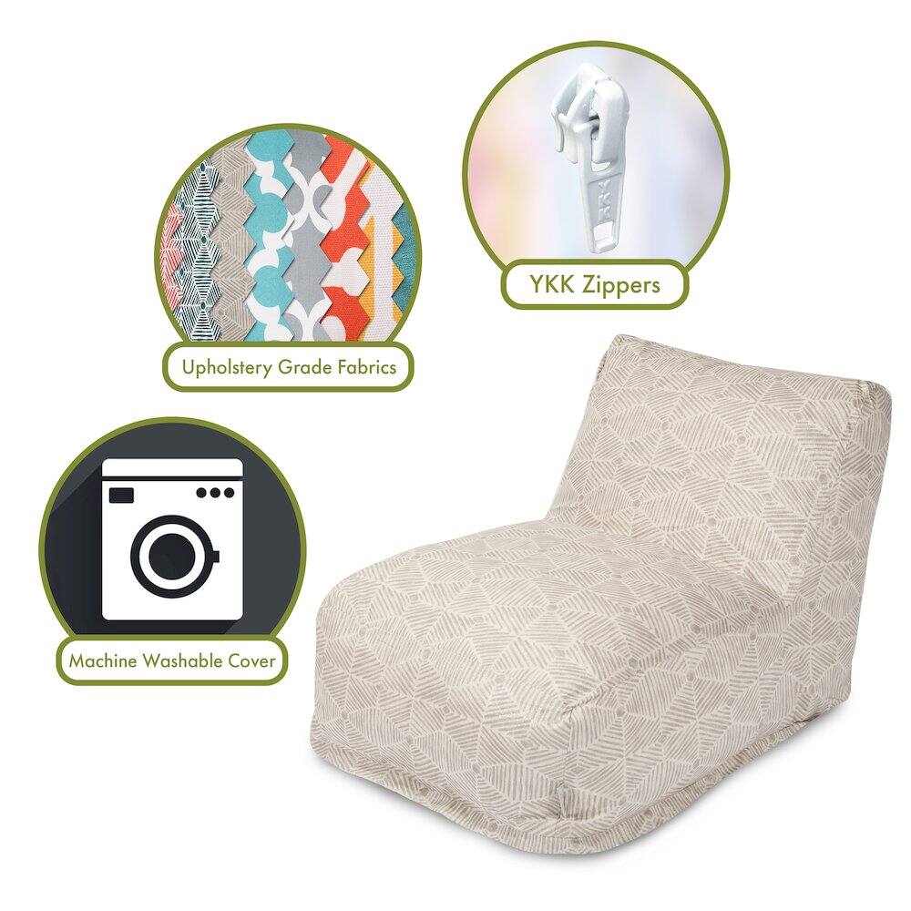 - Upholstery Grade Fabrics
- YKK Zippers
- Machine Washable Cover