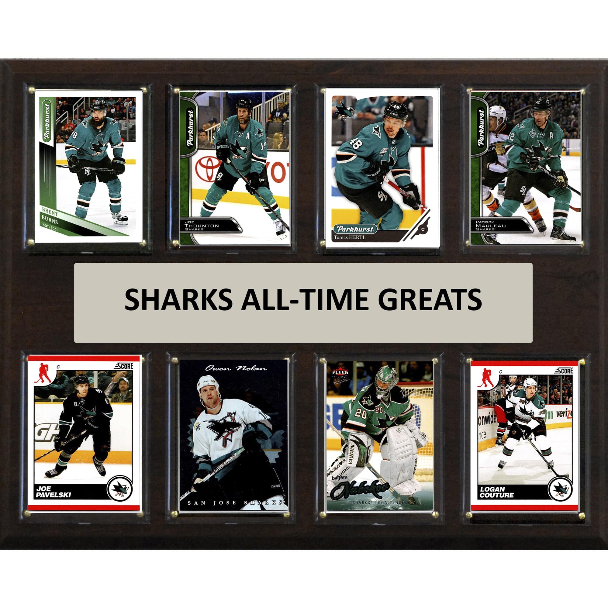 "C&I Collectibles - San Jose Sharks 12"" x 15"" Trading Card Plaque - Multicolor" price history on PriceWatchPro