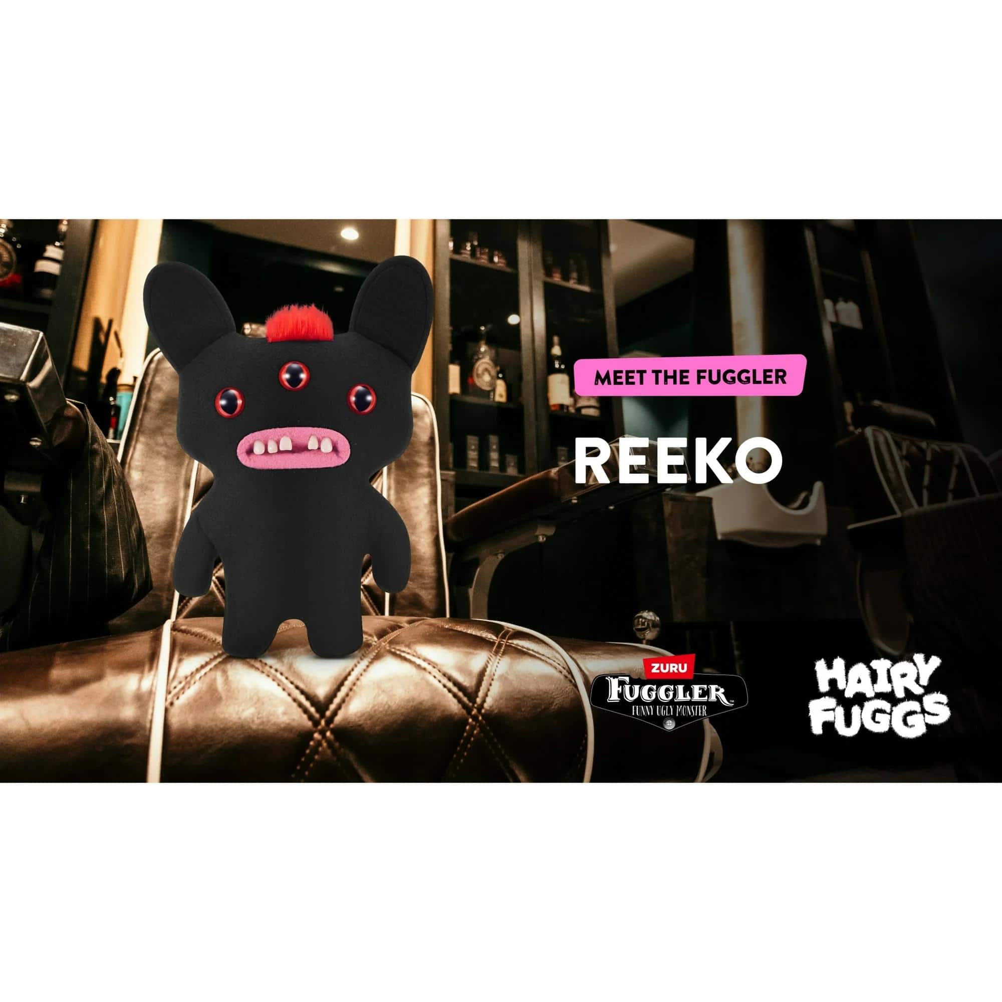 ZURU Fuggler Hairy Fuggs 9 Inch Plush | Reek O Multi Colored