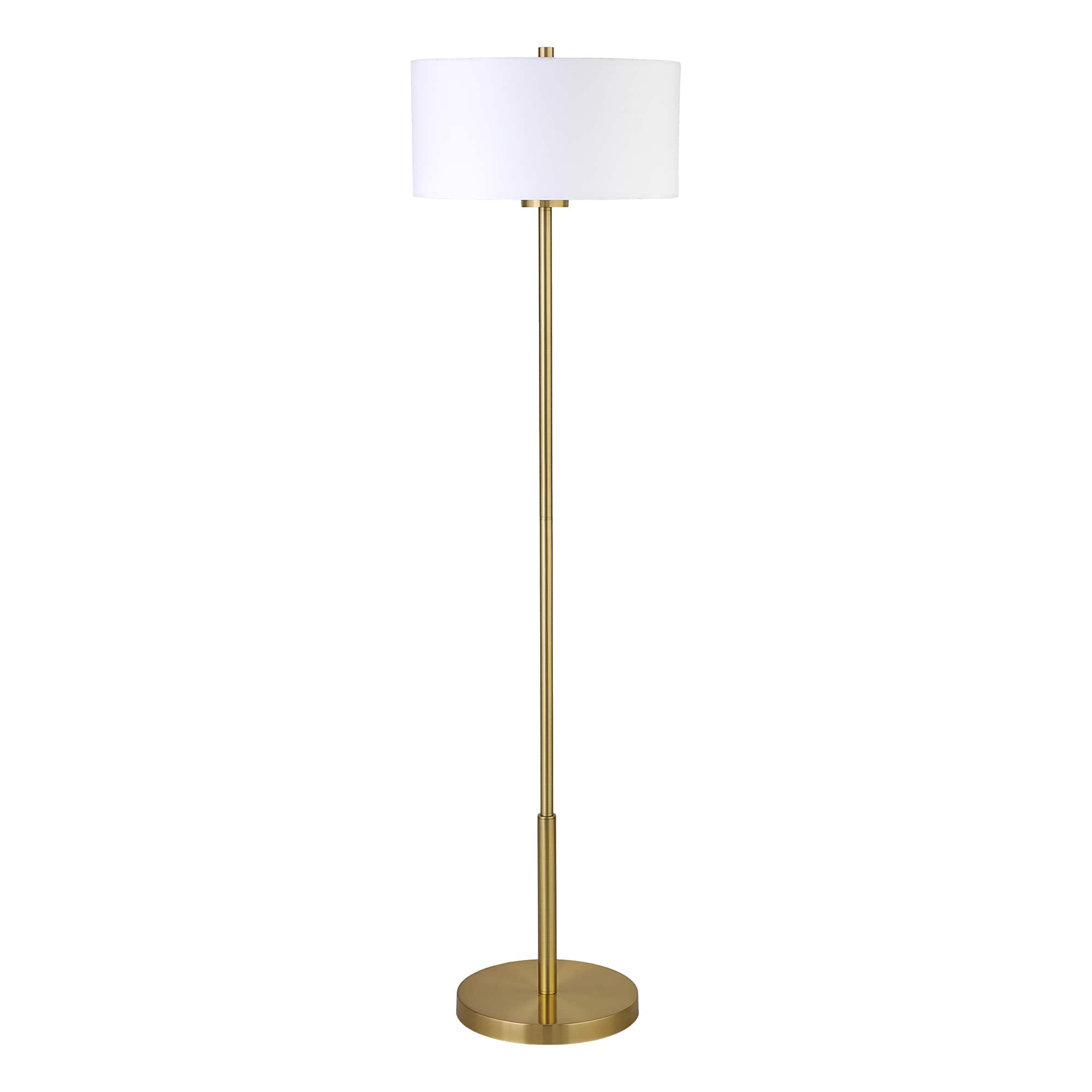 Front. Camden&Wells - Trina Floor Lamp - Brushed Brass.
