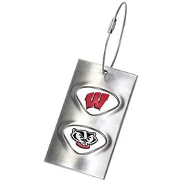 Jardine - Wisconsin Badgers Bag Tag - Silver