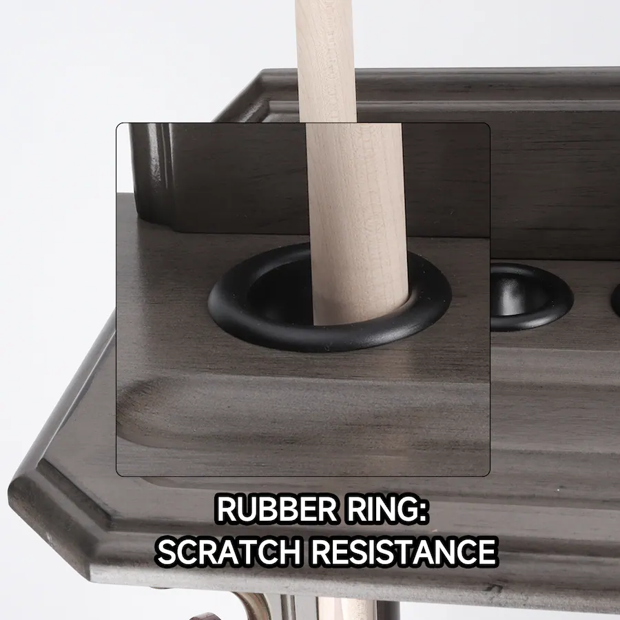 GSE Games & Sports Expert Wood 10 Floor Stand Pool Cue Rack Only Holds ...