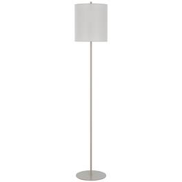 Manhattan Lane - Plue 63 Inch Floor Lamp, Chrome Pole Round Base, Drum Shade