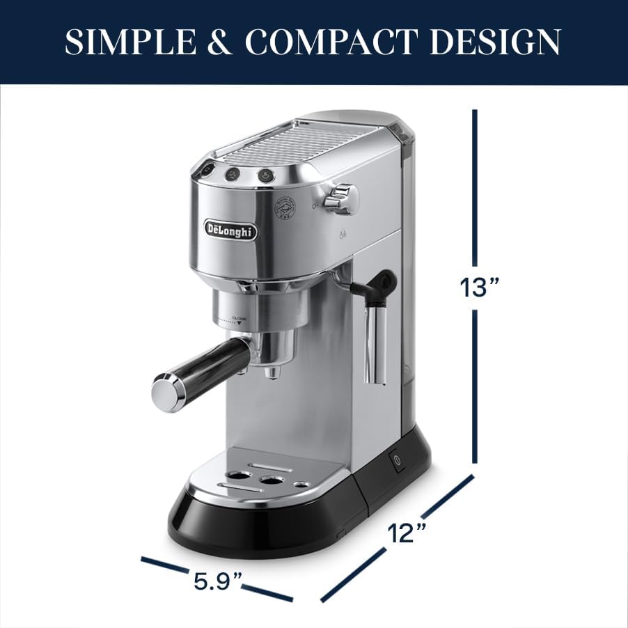 SIMPLE & COMPACT DESIGN

DeLonghi

13"  
12"  
5.9"
