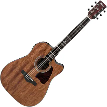 Front. Ibanez - Ibanez Artwood Series Full Sized Acoustic/Electric Guitar (Open Pore Natural).