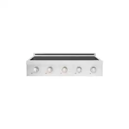 ZLINE - 36 in. Paramount Built-in Electric Induction Rangetop with 5 Element Cooktop in Satin - Stainless Steel