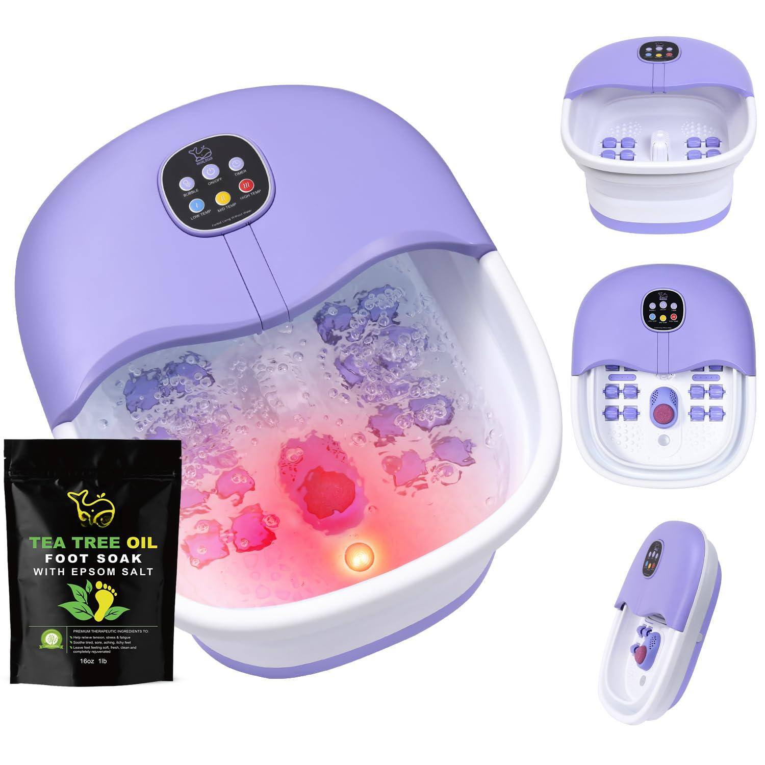 The Best Inks Collapsible Foot Spa Bath With Heat Bubbles And Vibration ...