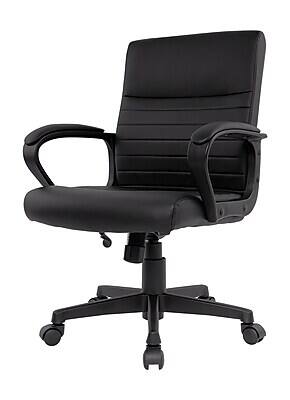 Alt View 1. Staples - Staples Tervina Ergonomic Luxura Swivel Manager Chair, Black (56904V-CC) - Black.