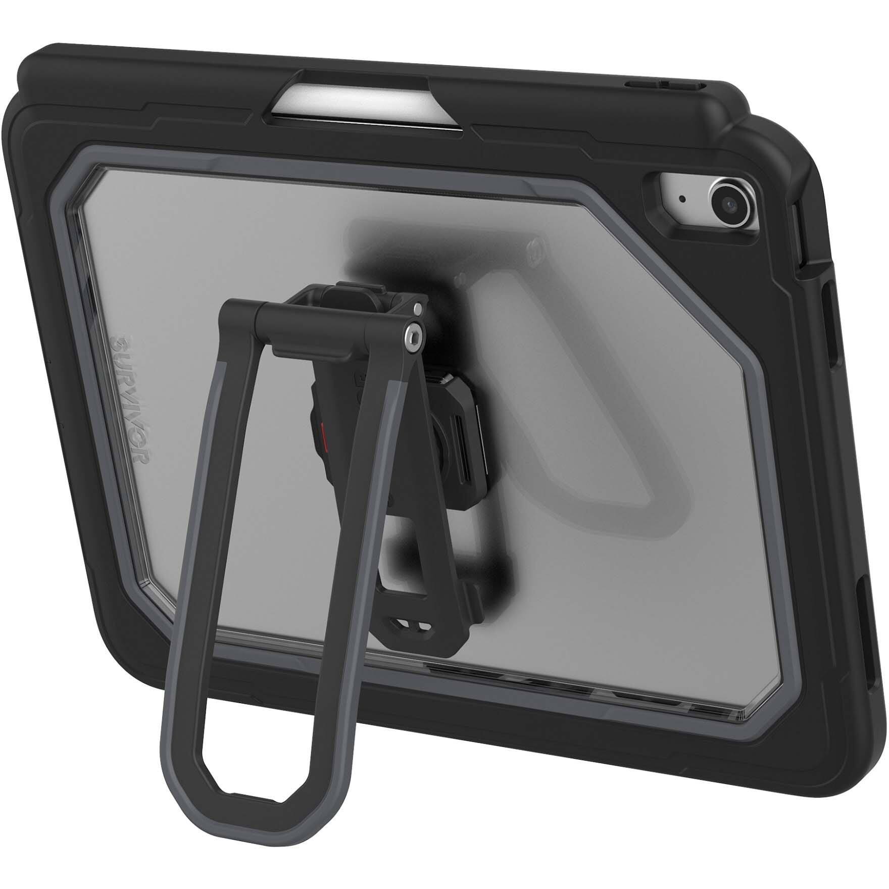 Alt View 6. Griffin Technology - Survivor All-Terrain Tablet Case - For Apple iPad (10th Generation) Tablet - Black - 10.9" Maximum Screen Size Supported - Black.