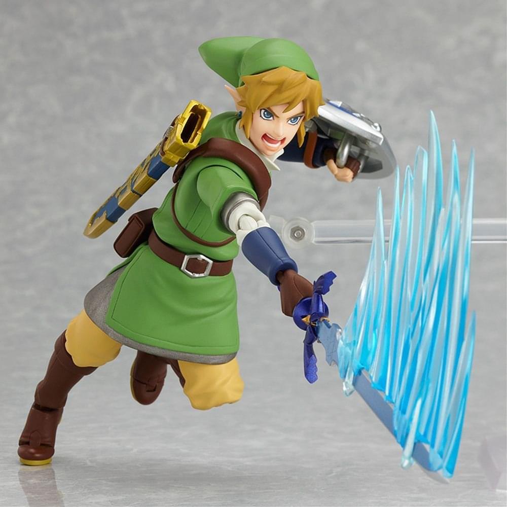 Alt View 2. Max Factory - Legend of Zelda Skyward Link Action Figure by Figma - Green.