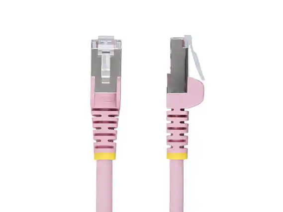 Front. StarTech.com - StarTech 10ft Pink CAT6a Ethernet Cable Model NLPN-10F-CAT6A-PATCH.