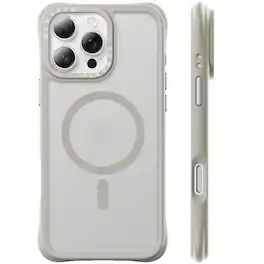 Ornarto - Magnetic for iPhone 16 Pro Max Case 6.9", Compatible with MagSafe | Slim Translucent Matte Cover - Stone Gray
