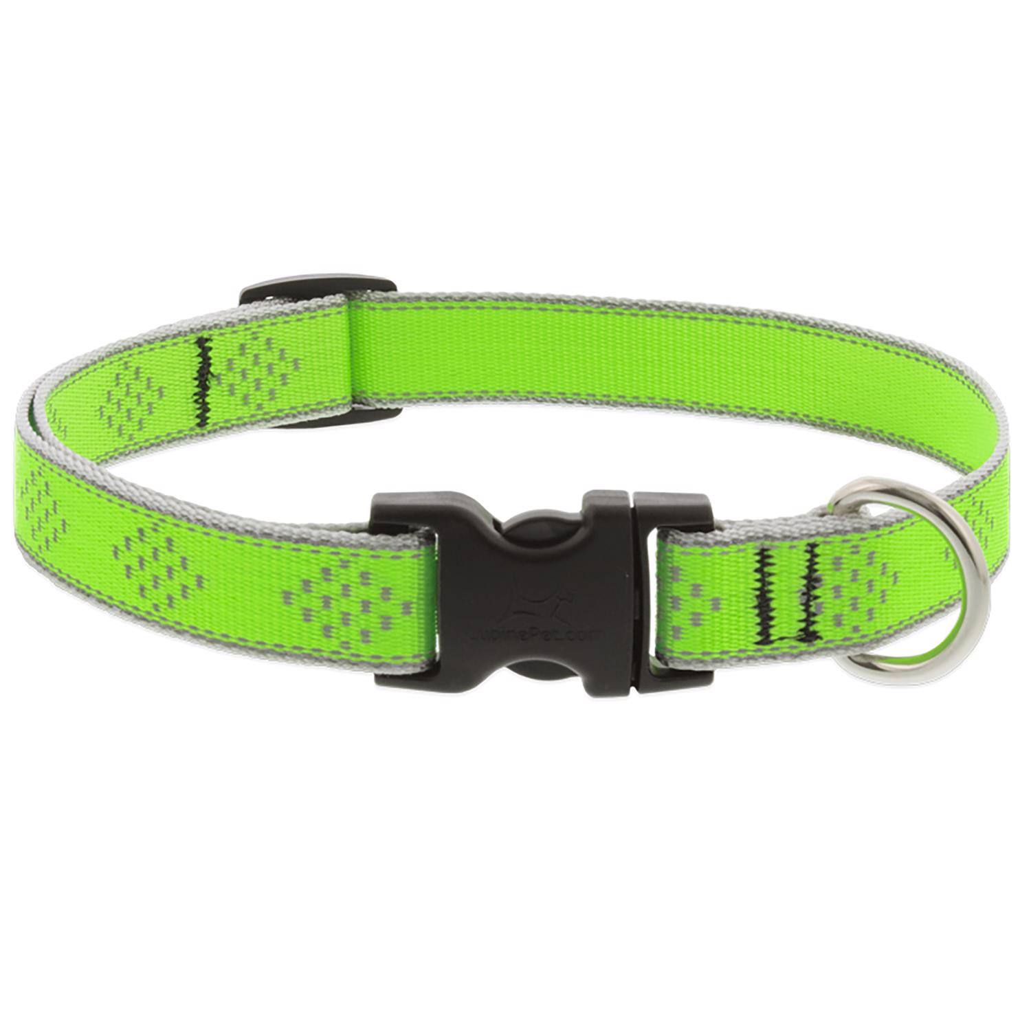 LupinePet - Reflective Diamond Nylon Dog Adjustable Collar - Green price history on PriceWatchPro