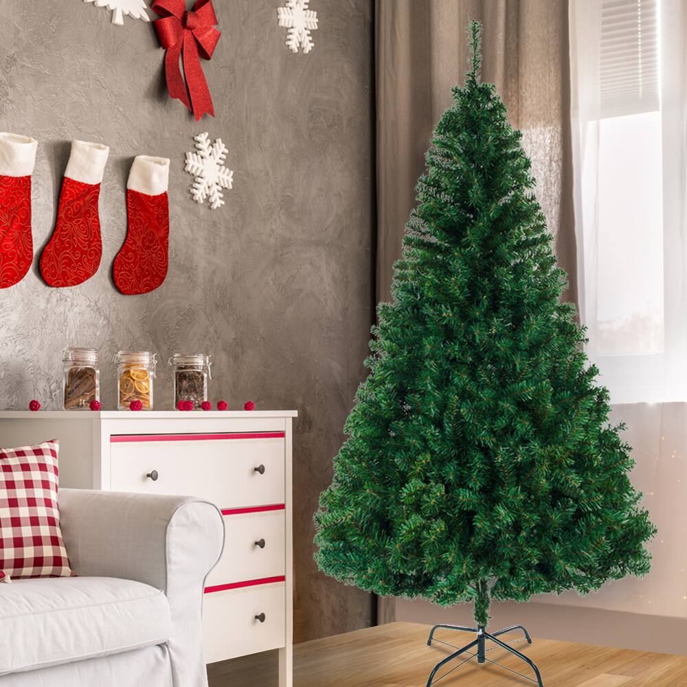 Alt View 7. Winado - Christmas Tree 8 FT Artificial Spruce For Holiday Decorations with Stand - Green.