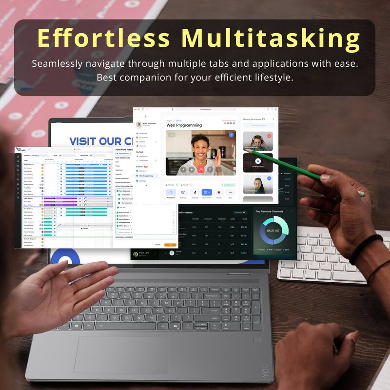 Effortless Multitasking  
Seamlessly navigate through multiple tabs and applications with ease.  
Best companion for your efficient lifestyle.  

Web Programming  
VISIT OUR CI