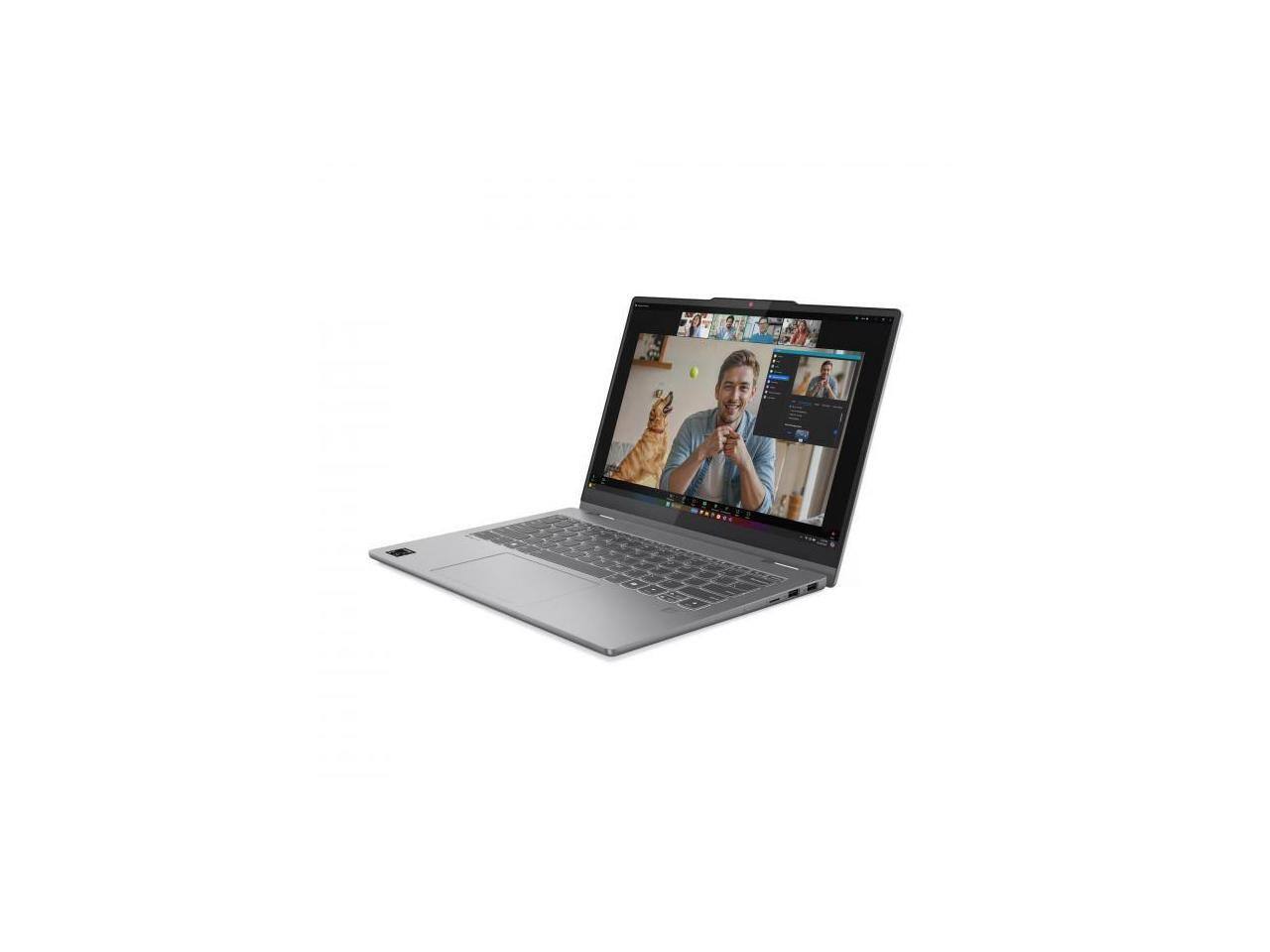 Alt View 1. Lenovo - Lenovo IdeaPad 5 2-in-1 14" Touch - Snapdragon X1P-42-100 3.4GHz - 16GB - 1TB SSD - Windows 11 - Adreno GPU - Wi-Fi 7 - Gray.