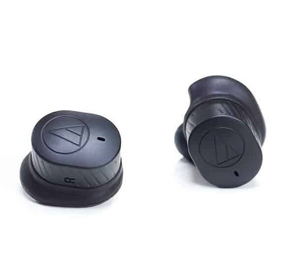 Alt View 2. Audio-Technica - Audio-Technica ATH-SPORT7TWBK SonicSport Wireless In-Ear Headphones, Black - Black.