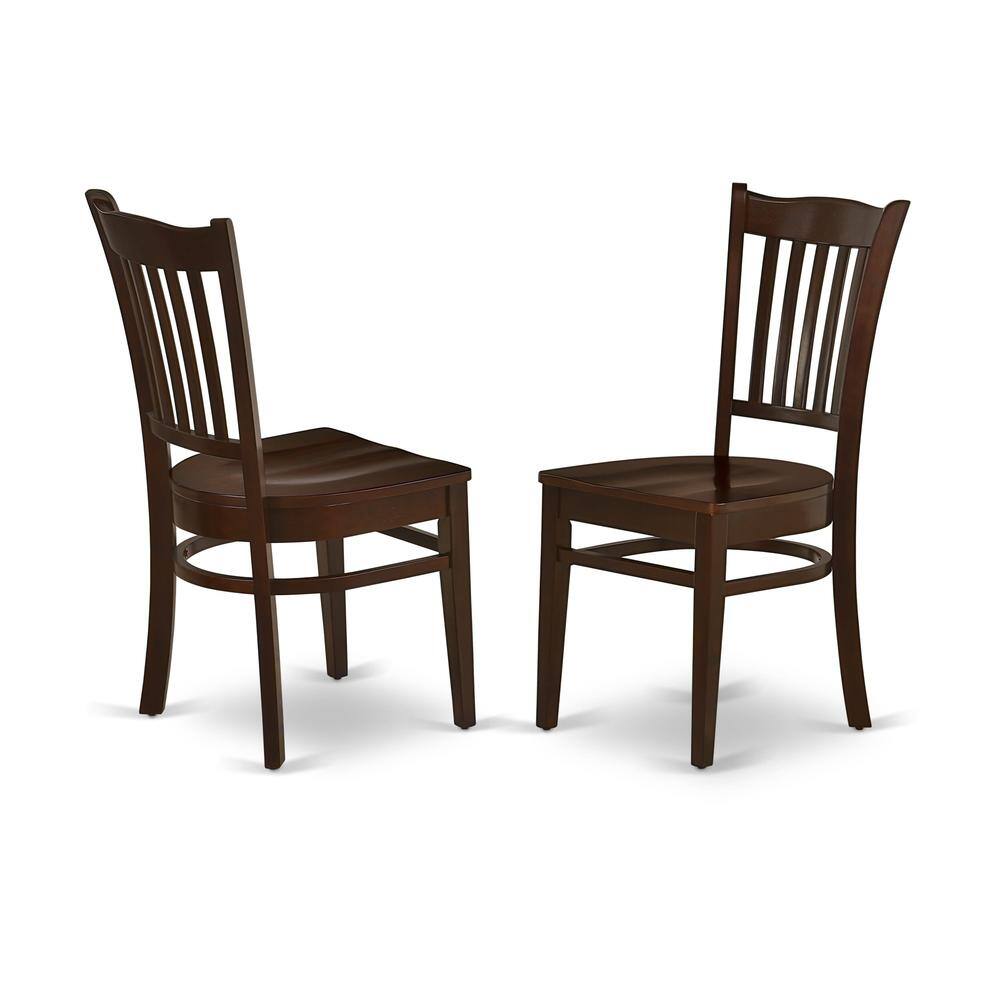 Front. East West Furniture - Dining Room Set Mahogany - Brown.