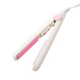 Kitcheniva - Mini Portable Hair Iron Straightener Curler Ceramic - White