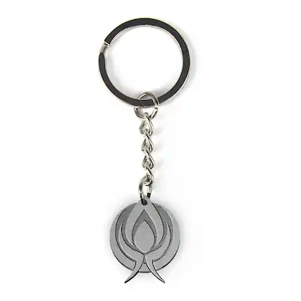 Front. Gaya Entertainment - Battleborn "Eldrid" Logo Metal Keychain - Silver.