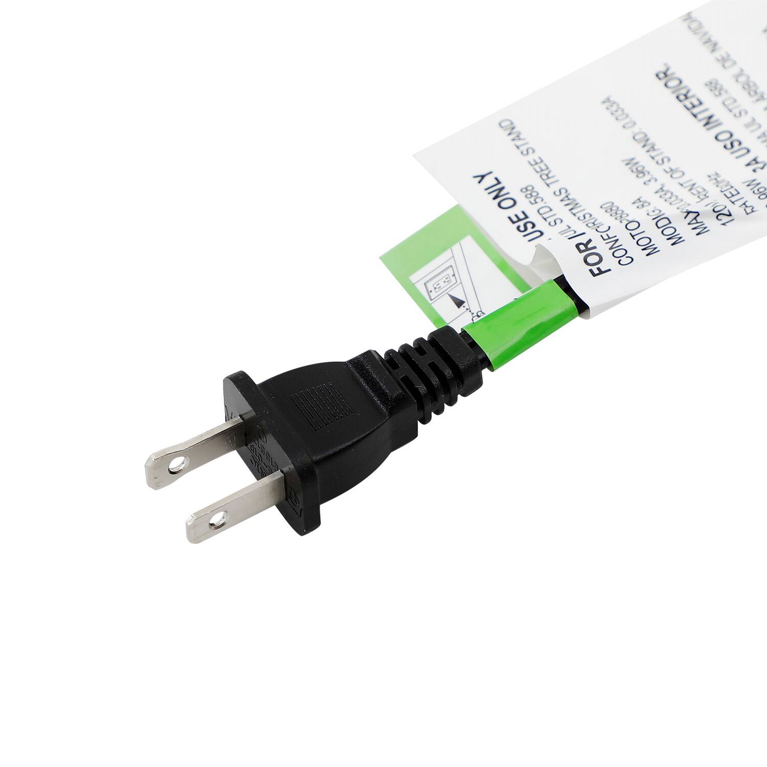 F ENAVDA N4 DE INTERIOR.  
588 STD ARBOL 0.033A  
7 STAND STAND USO  
Y TREE 3.96W OF ZA ONL  
588 8A KENT RATEDOHZ  
M90 USE STD CONFORISTMAS  
Inr MOTO8880 MODIG  
MAX1083A  
120 FOR MI Hl  

USE ONLY FOR CONFORMING TO NATIONAL ELECTRICAL CODE (NEC)  
MODEL: 588  
MADE IN CHINA  
MADE IN CHINA