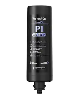FDL-P1 Replacement Water Filter, Replacement for Waterdrop DLG-P Under Sink Water Filter - Black