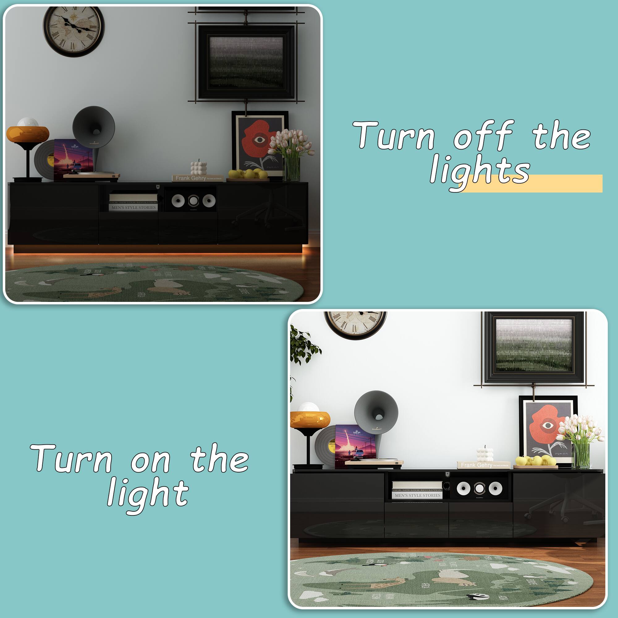 Turn off the lights, Turn on the light