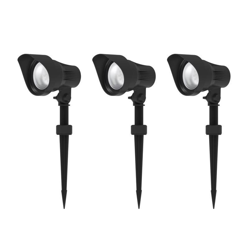 Angle. Living Accents - Living Accents Black Low Voltage 12 W LED Pathway Light 3 pk.